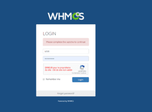 Solusi tidak bisa login WHMCS karena google recaptcha