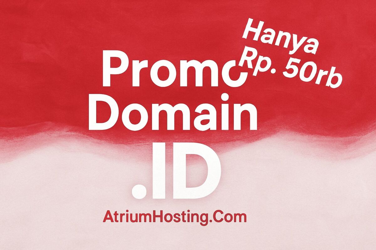 promo domain .id