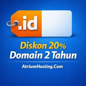 Promo Beli Domain .ID 2 Tahun Diskon 20% , s.d 31 Maret 2026